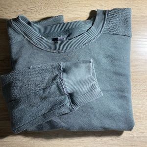 Aerie Cropped Sage Crewneck